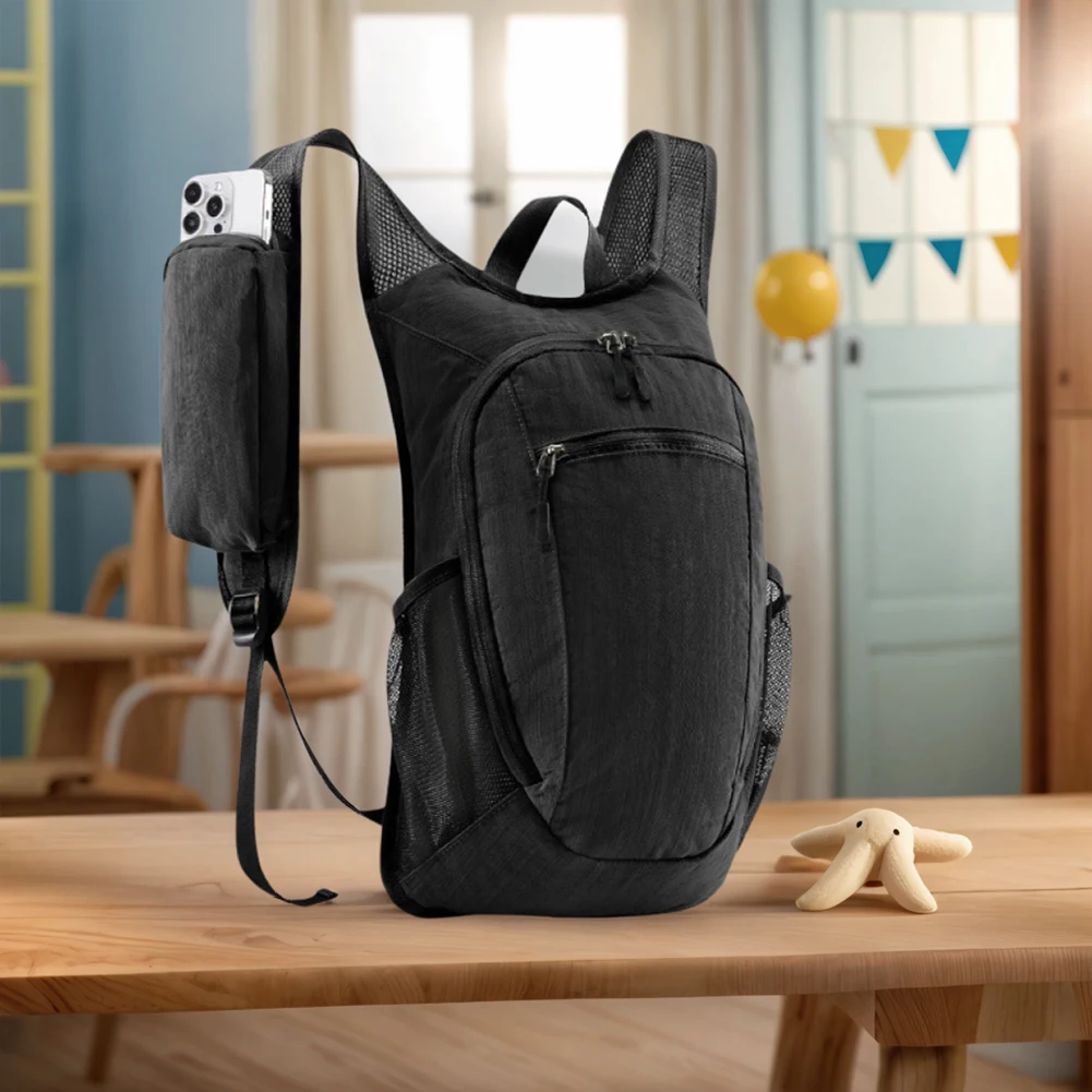 

10L Foldable Lightweight Packable Back Pack Men Women Compact Cycling Knapsack for Outdoor Trail Racing Marathon Hiking Fitness