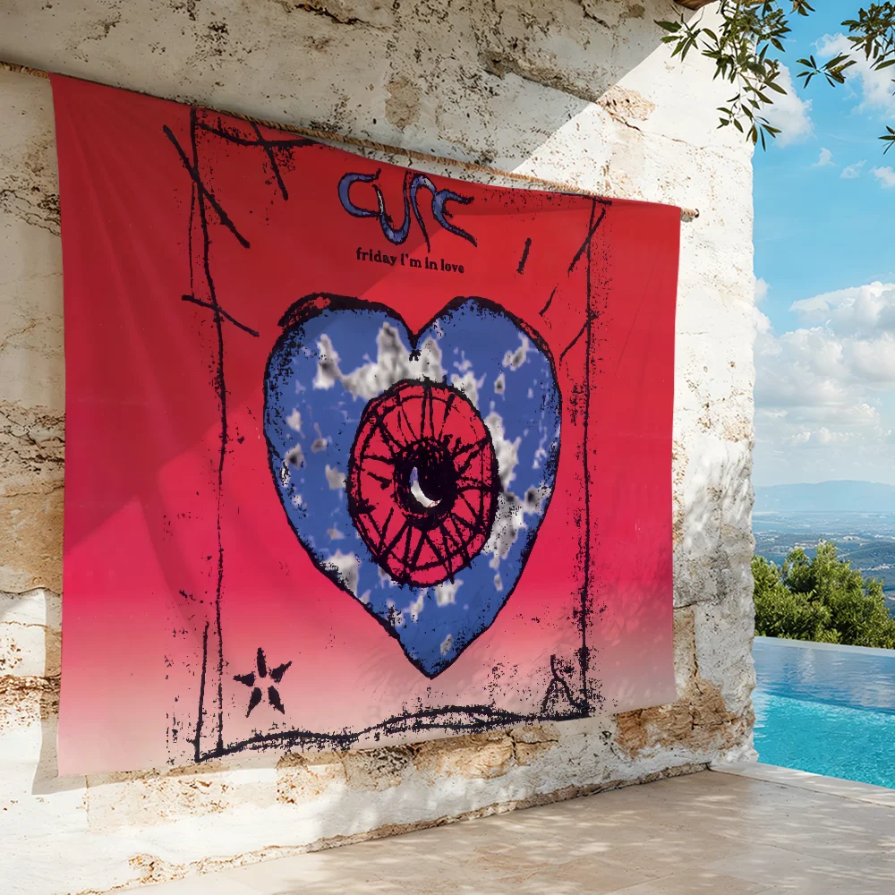 Rock The C-Cure-Band Music flag For Living Room Home Dorm Decor Wall Outdoor Camping Party Banner Gifts