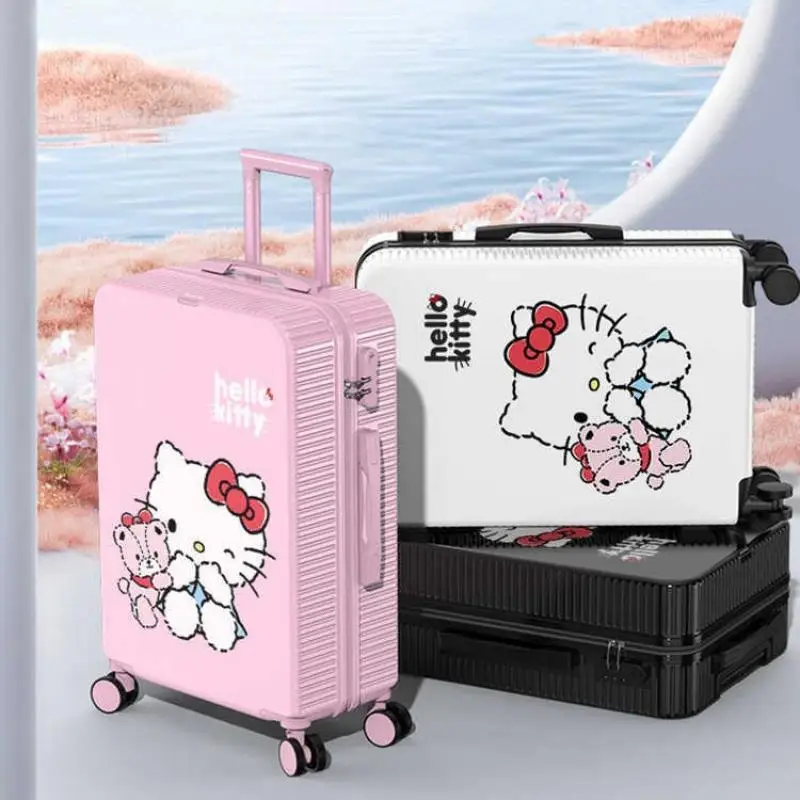 

Модный мультяшный милый граффити Hello Kitty, багажная коробка, дорожный чемодан, ящик для пароля, многофункциональный, большой вместительности, красивый вид