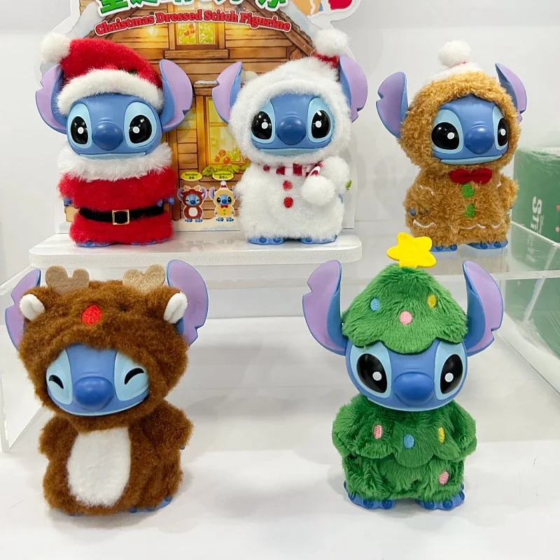 

Disney Stitch Christmas Cute Clothes Blind Box Stitch'S Funny Figurine Cute Cartoon Surprise Box Figuras Anime Gift Toy