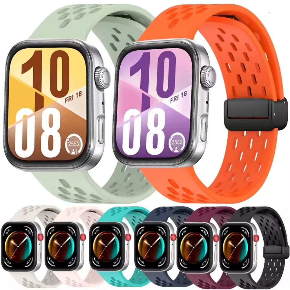 Sportarmband für Huawei Watch Fit 4 Pro, Zubehör, magnetisches, atmungsaktives Gürtelarmband, korrekte Huawei Watch Fit 3/4 Armband