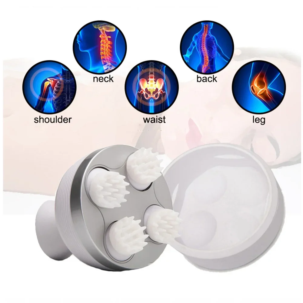 

Электрический массажер для головы 3D беспроводной массажер для кожи головы массаж тела здравоохранение плеч шеи глубокий массаж разминания тканей