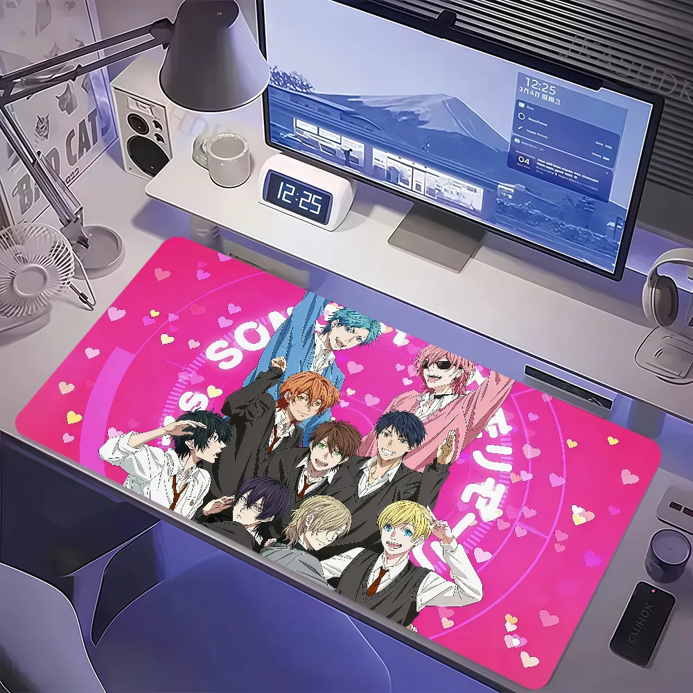 Anime Yarichin Club Ayato Yuri Mouse Pad Large Non-slip Lockedge Desktop Computer Desk Mat Keyboard MousePad Office Game Student