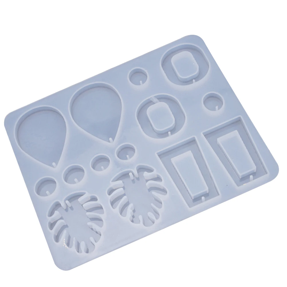 

Silicone Jewelry Mold for DIY Pendant Earring Clay Crafts Silica Gel Gifts Accessories Sculpture Making