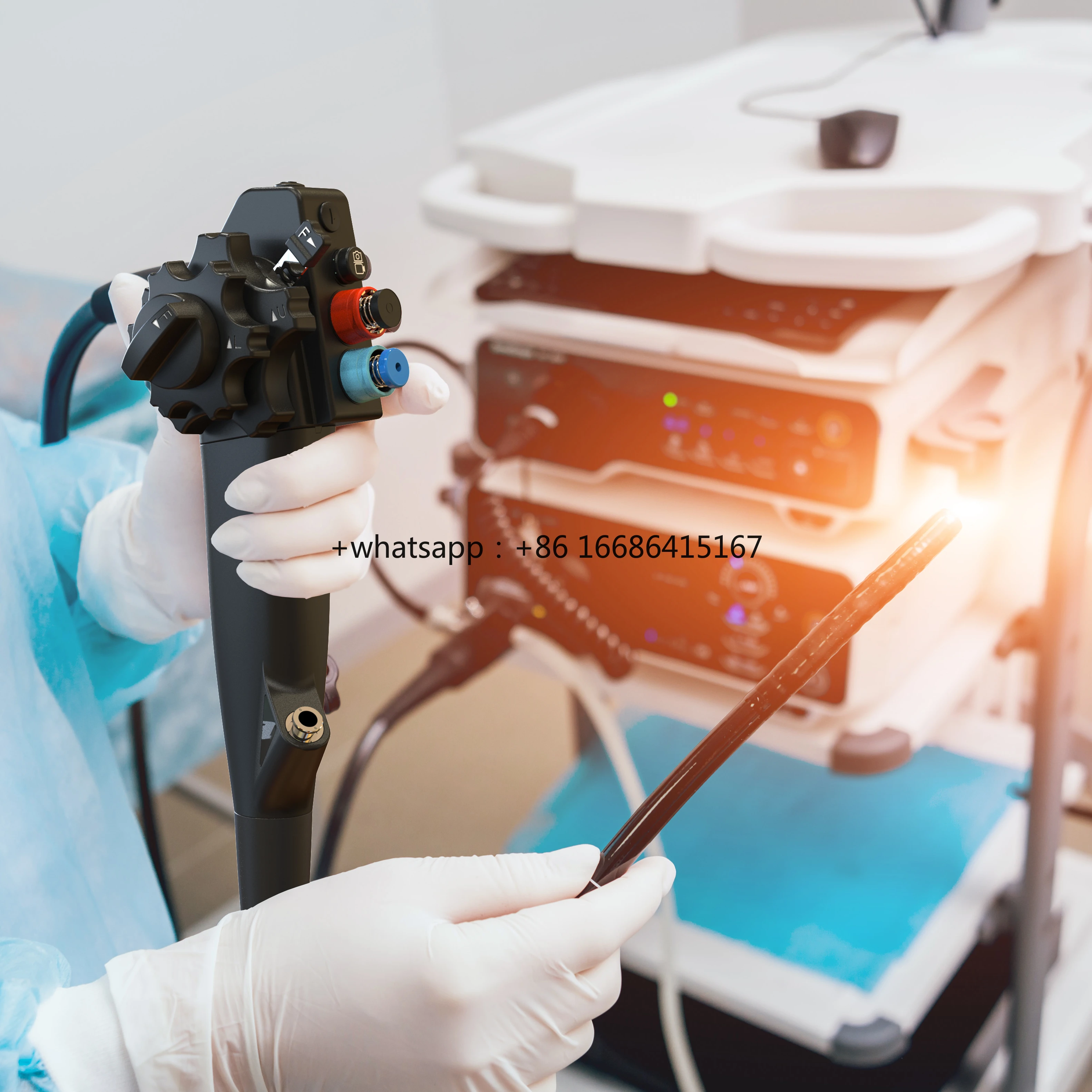 Factory Direct Four-way 7.0mm 9.5mm Gastroscope and Colonoscope Endoscopy System Veterinary