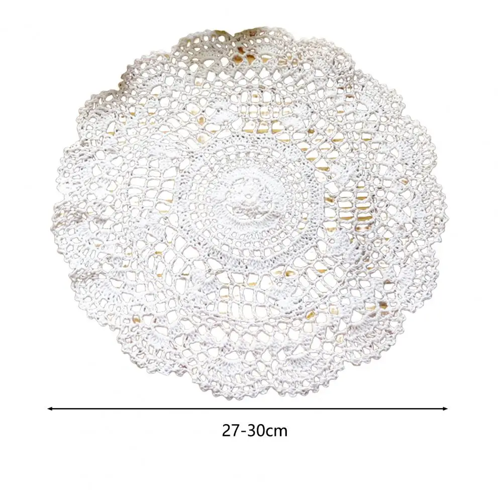 European Oval Lace Embroidered Coaster Dish Tableware Mat Kitchen Cup Placemat Dinner Table Decor Mat Cloth Coffee Drink Pad