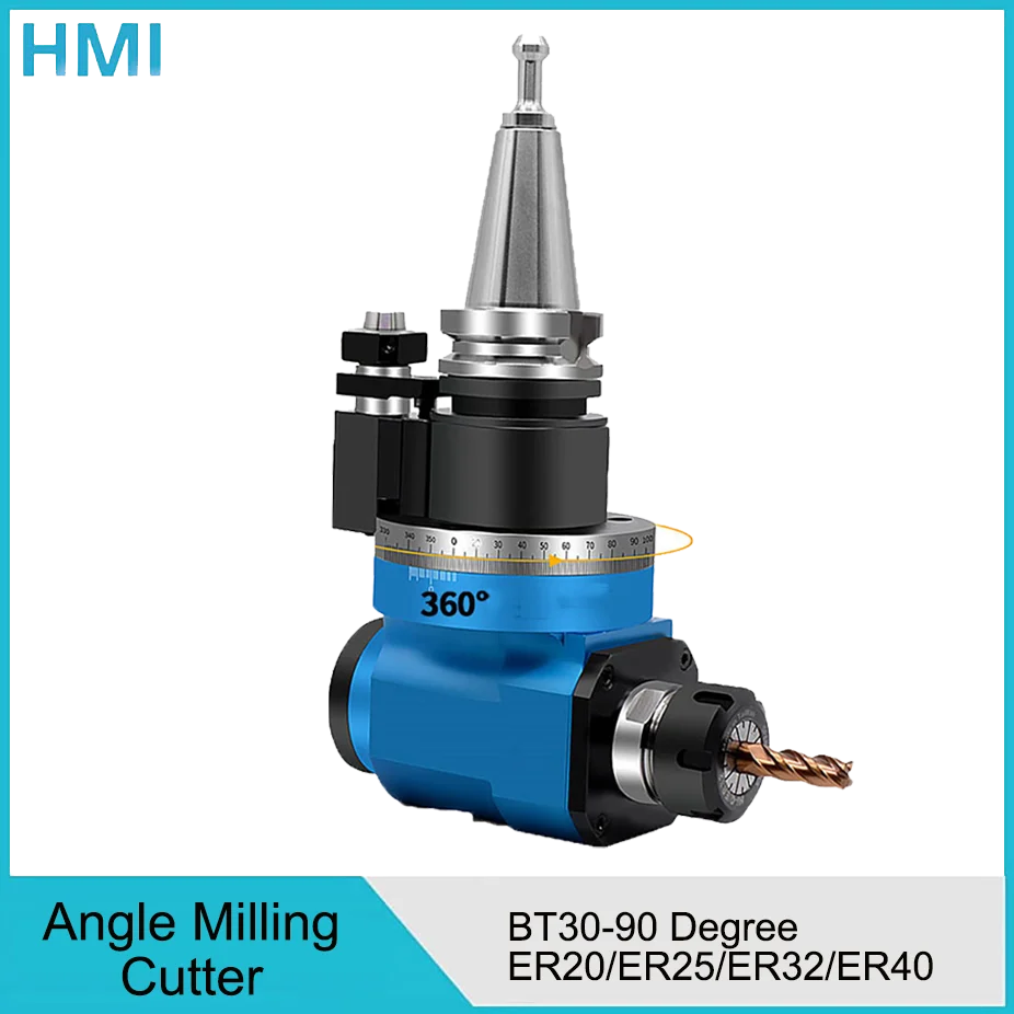 

NEW CNC Machining center BT30-90 degree angle head side milling cutter handle BT30-AGER25 32 40 right angle milling head