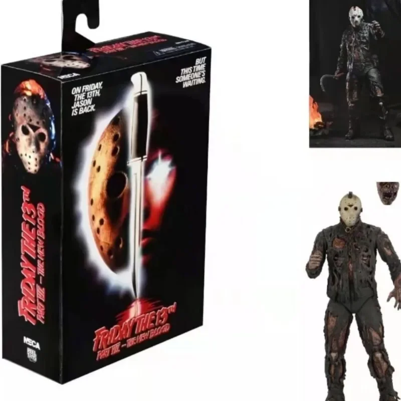 NECA الجمعة 13th الشكل اللعب فريدي جيسون فورهيس الدم عمل الشكل جيسون تحصيل نموذج هدايا عيد الميلاد والهالوين