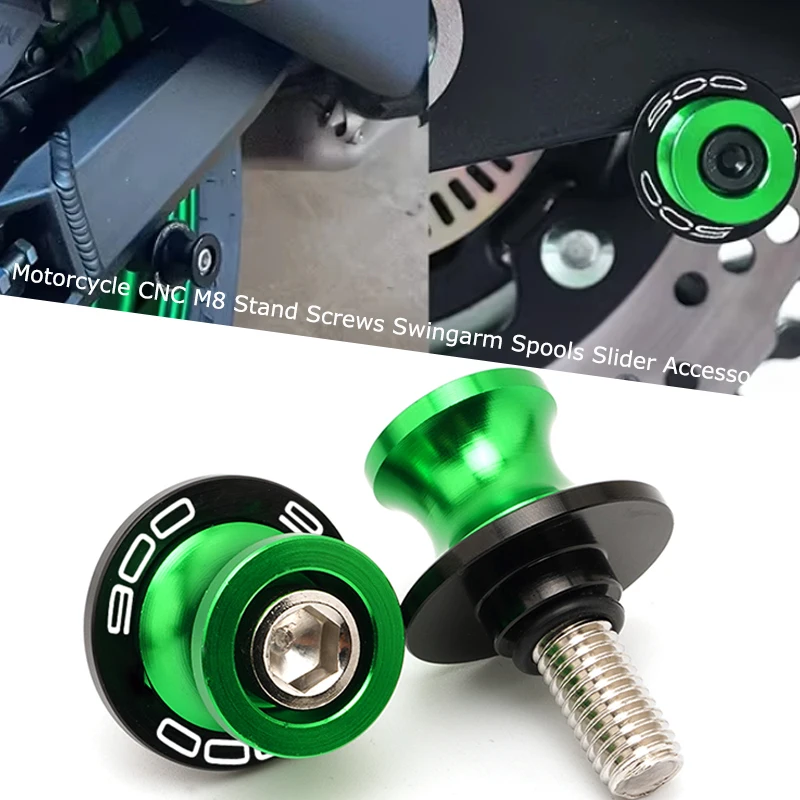 For Kawasaki Z900 Z900RS SE 2017-2025 Z-900 RS SE Z900SE Motorcycle CNC M8 Stand Screws Swingarm Spools Slider Accessories
