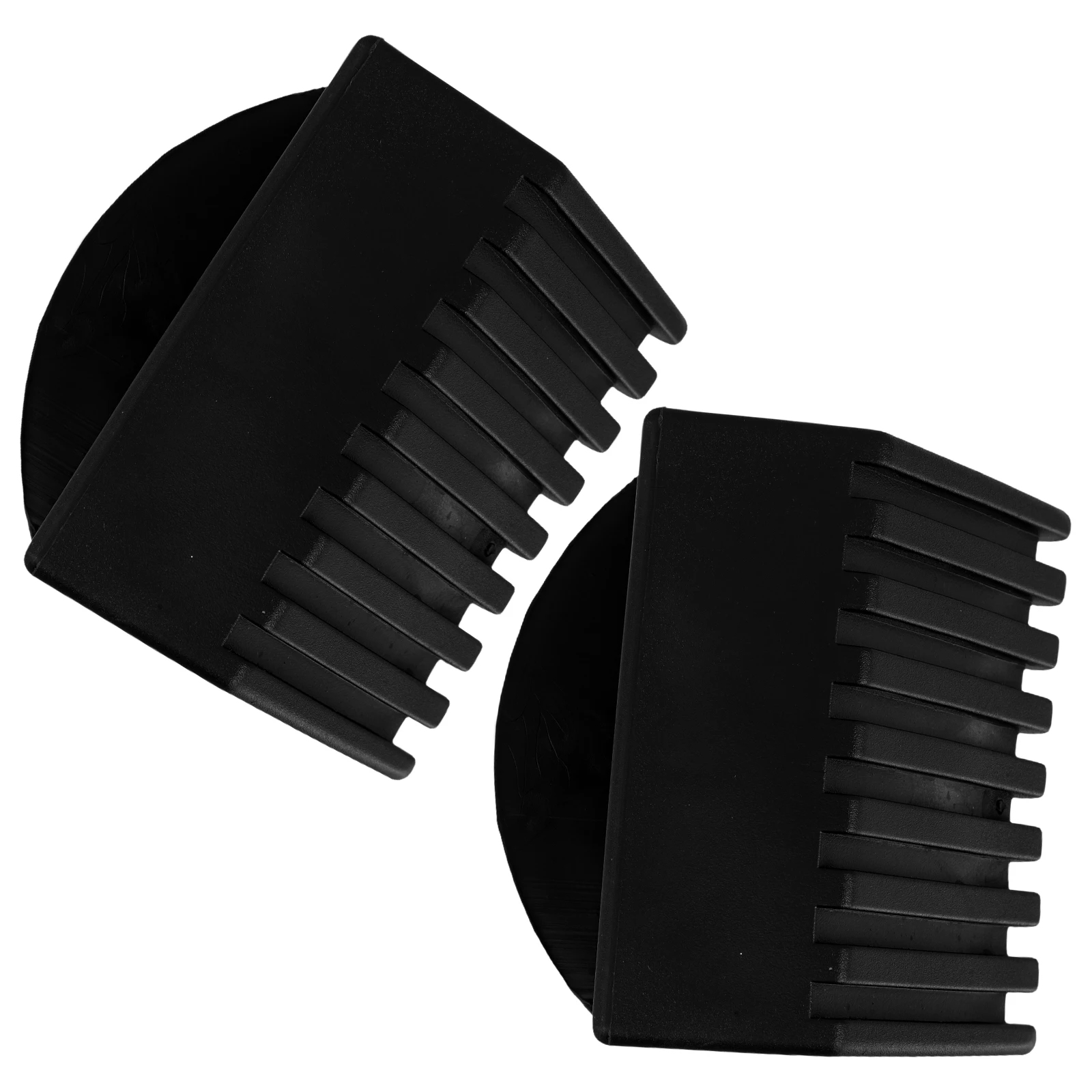 

2 Pcs Furniture Component Floor Protectors for Fitness Equipment Square Hat Rubber End Caps Plastic Gym Cover Accessories