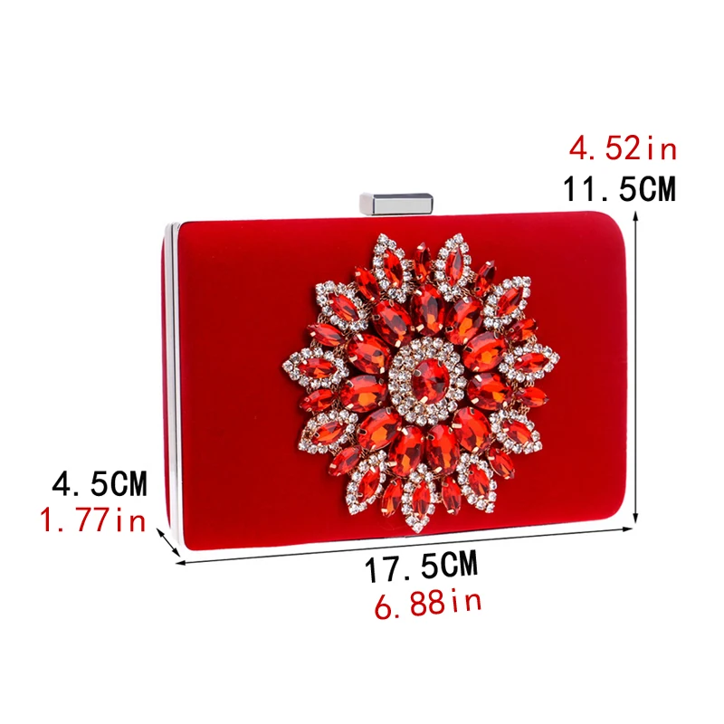 Single Side Sun Diamond Crystal Evening Bags Clutch Bag Hot Styling Day Clutches Lady Wedding woman bag Rhinestones Purse