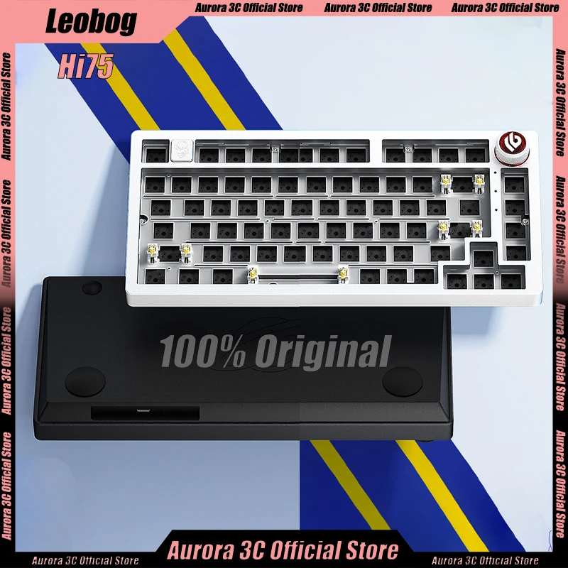 

LEOBOG Hi75 Mechanical Keyboard Kit 1-Mode With Knob Aluminum Hot-Swap PCB 75% Gasket RGB Wired Custom Gamer Keyboards Laptop PC