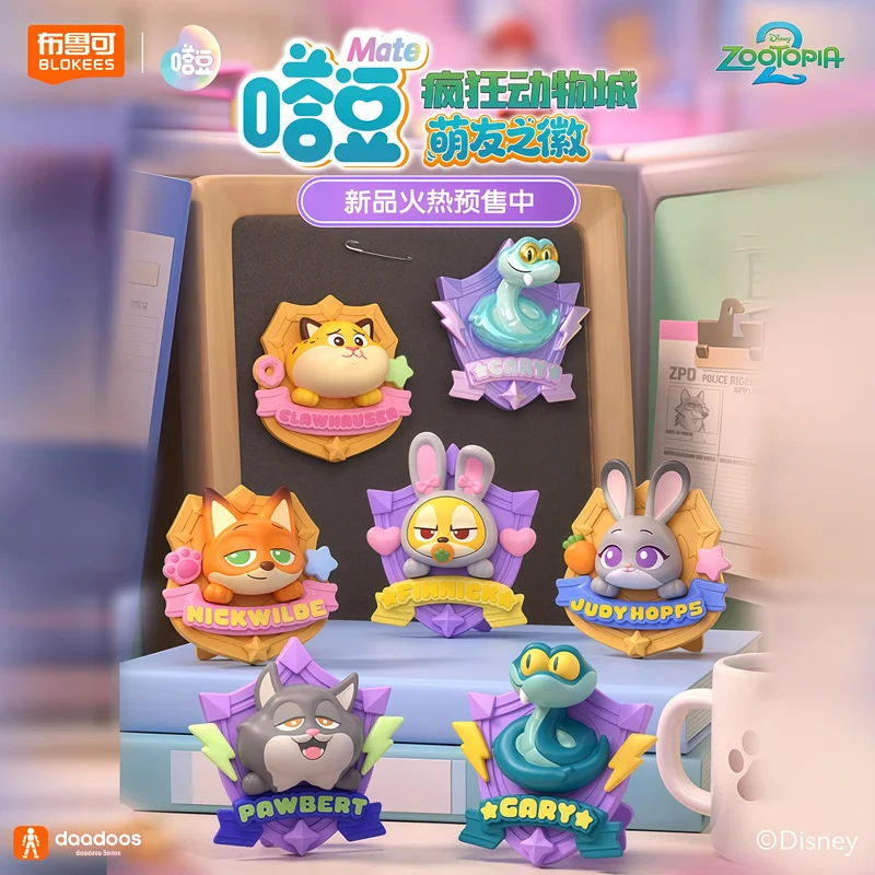 BLOKEES Zootopia 2 Judy Nick Gary Benjamin Clawhauser Finnick Pawbert Lynxley ‌   Figurka akcji w niespodziance, dekoracja na biurko, prezenty