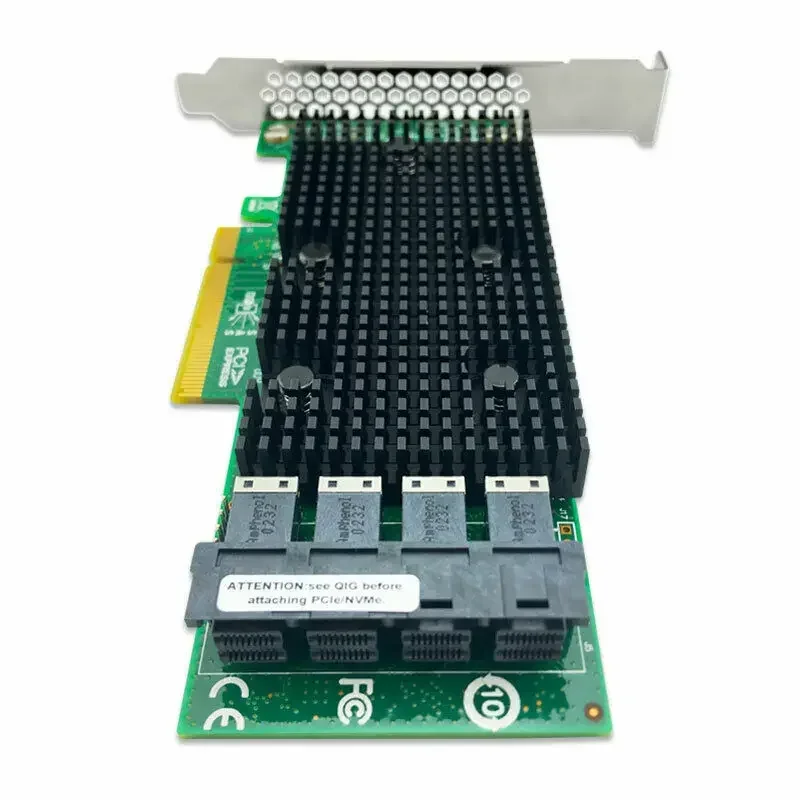 Imagem -02 - Hba Cabo Sata 12 Gbps Pcie 16 Portas Jbod x Sff8643 Lsi43016i