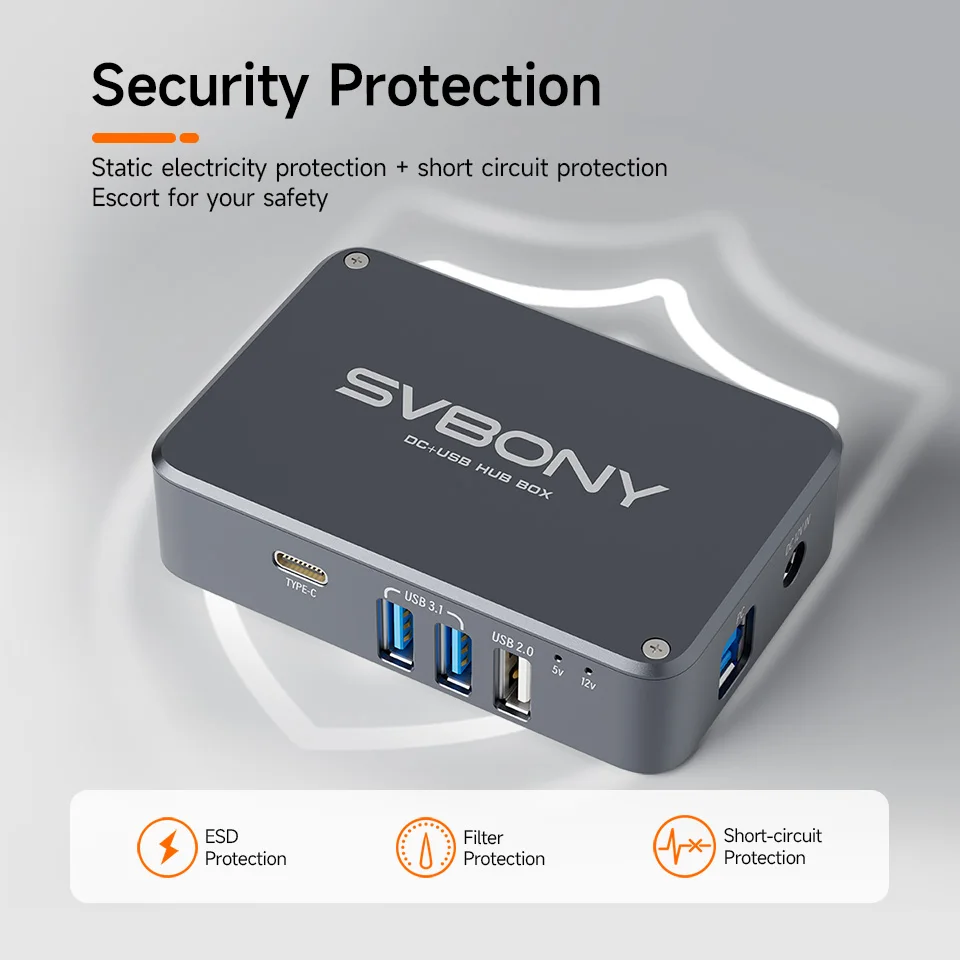 Svbony Astronomie-Mikro-DC+USB-Hub-Box SV241, verbessert mit Anti-Lichtleck-Design und Filter-Schubladenhalter für astronomische Teleskope. – Detail 9