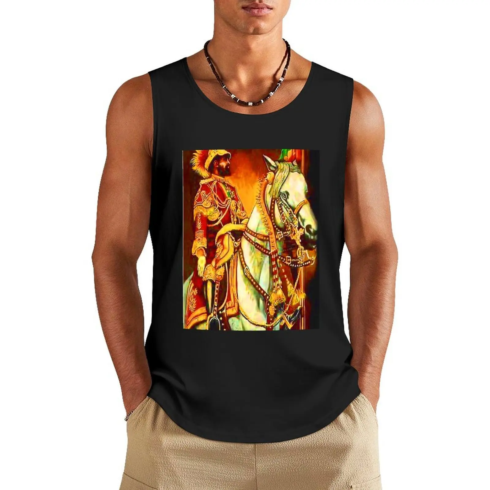 

King salassie Tank Top Male vest Muscle fit Men's summer clothes 2025 Men's vest