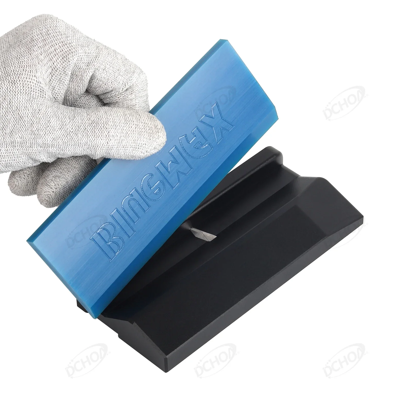DCHOA Squeegee Sharpener Edge Trimmer for Rubber Plastic Scrapers PPF Vinyl Wrap Window Tint Car Film Installation Tool