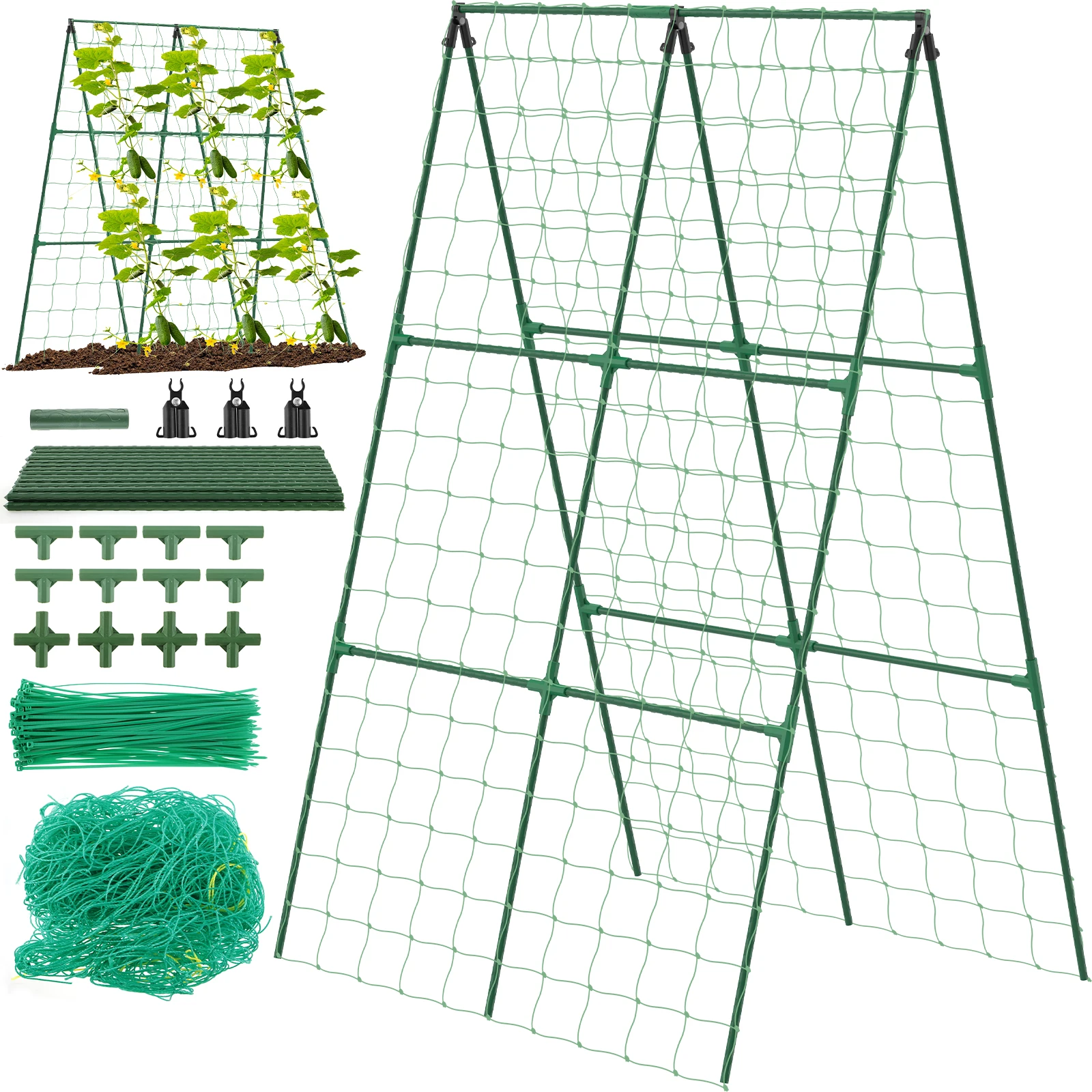 

Detachable Frame Garden Vegetable Trellis Easy to Install Cucumber Trellis Plant Climbing Frame for Climbing Plants Tomato