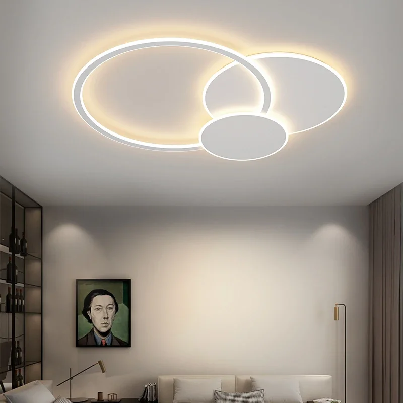 Lampadario a soffitto moderno per soggiorno camera da letto illuminazione per interni camera per bambini cucina isola anello dimmerabile lampada da soffitto intelligente