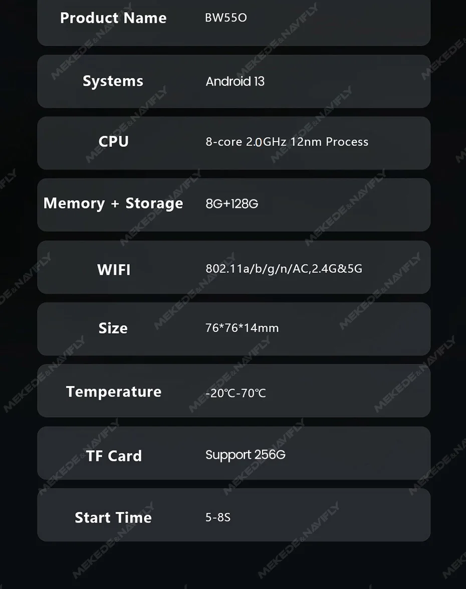 8 Core 8 + 128G Android 13 Wireless Carplay AI BOX Für BMW ID6 ID7 ID8 ID9 Unterstützt WiFi 4G TF Karte Integrierte GPS Google Play Store – Detail 11