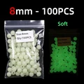 8mm 100 piezas blancas