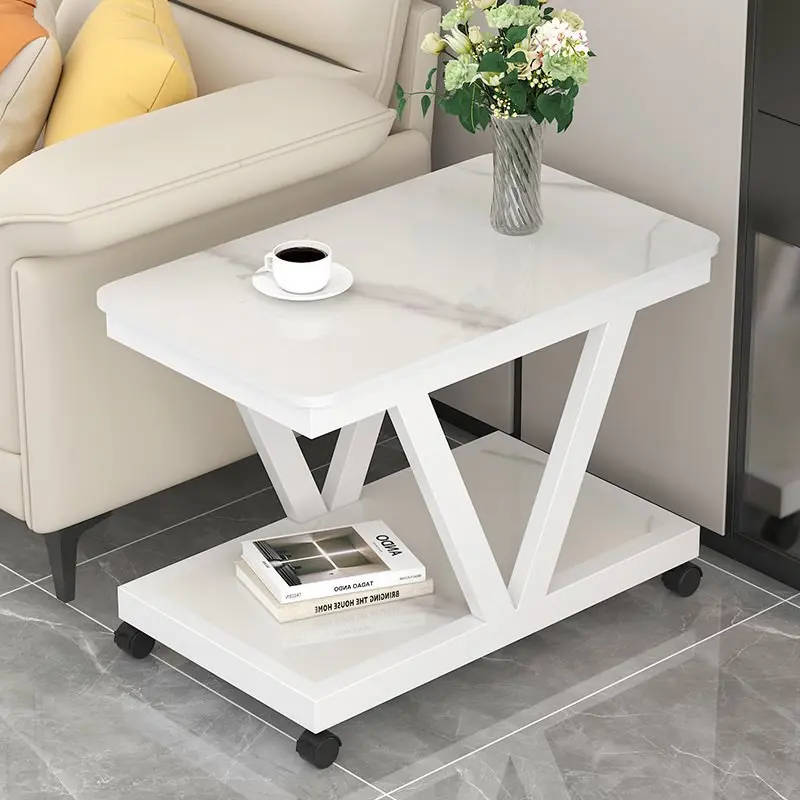 

Light Luxury Stone Plate Sofa Side Table Side Cabinet Corner Table Living Room Internet Celebrity Table Small Coffee Table Mini