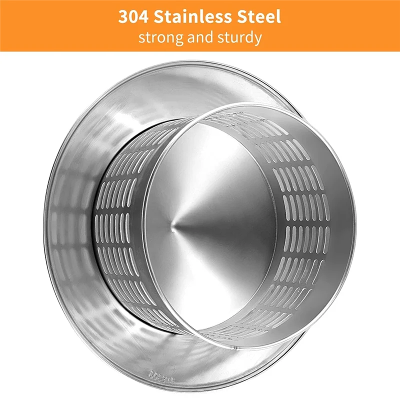 【Today-Only!】Round Chimney Cover With Screen , Stove Pipe Topper For Exterior Fireplace Flue Cap In 304 Stainless Steel