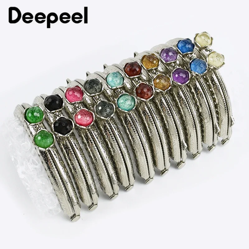 

10 шт. Deepeel, 8,5 см, металлическая тисненая застежка Kiss, сумки, ручка, рама кошелька, бисер, украшение, швейные кронштейны, сумки, ручки, аксессуары