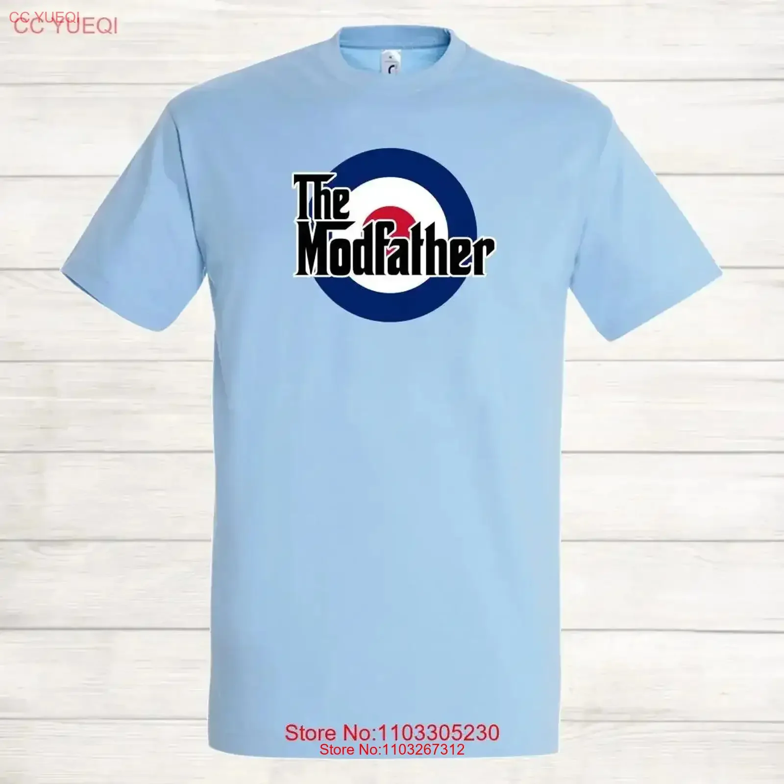 The Jam Paul Weller Modfather Quadrophenia Roundal Mod T-Shirt Vintage Washed Designer-Kleidung Streetwear Herren Grafik Soft