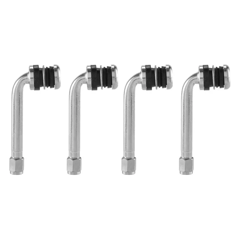 L49A 4Pcs/Lot YPQZW90DY6 7.15CM 2.5 Chrome Tire Valve Stems 90 Degree Angled Size XL,Universal Various Models