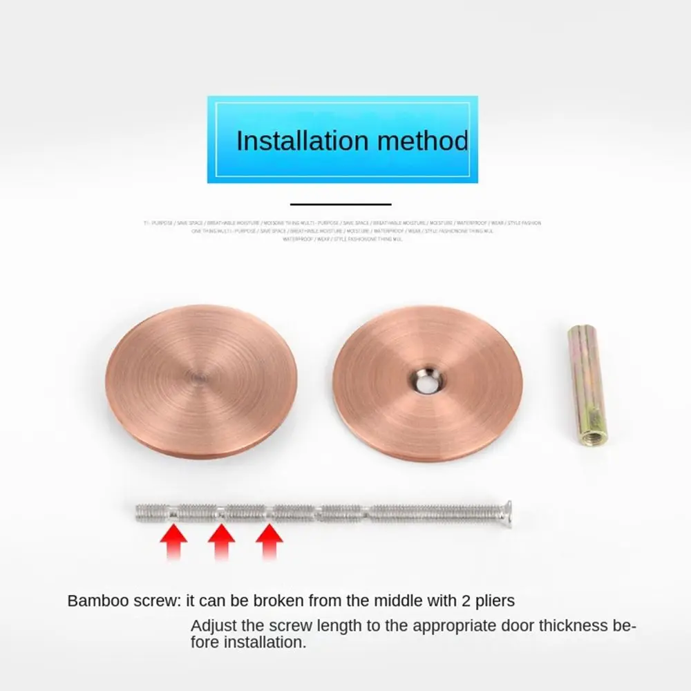 New Galvanized Door Hole Blocker Anti Theft Safety Cat Eye Blocker Multifunctional Decorative Cover Lock Hole Patching Tool Door