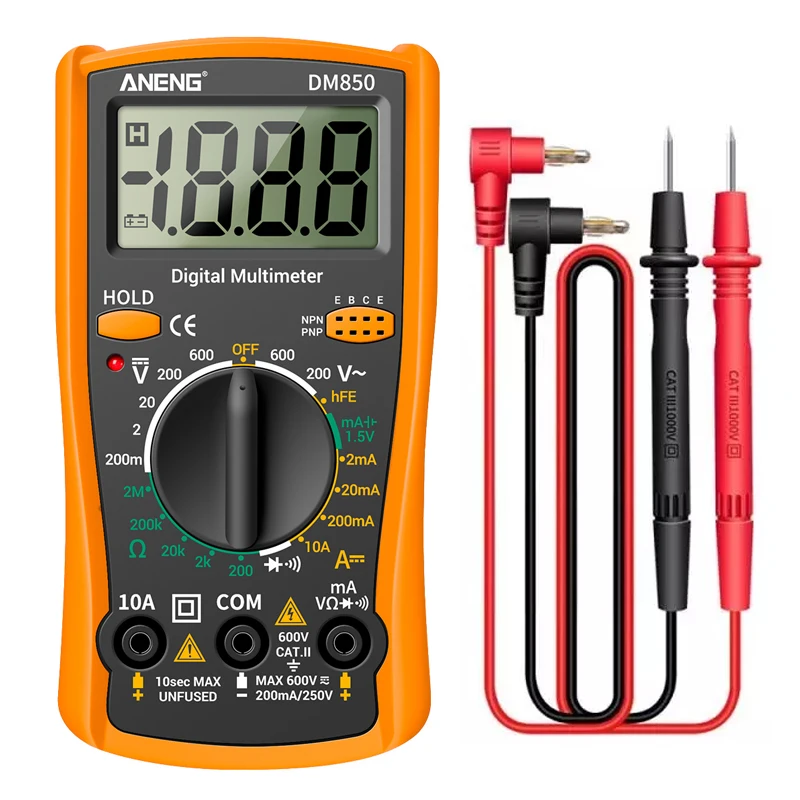 Digital Multimeter ANENG DM850 1999 Counts Automatic AC/DC Votage Tester Current Ohm Ammeter Eletric Professional Detector Tool