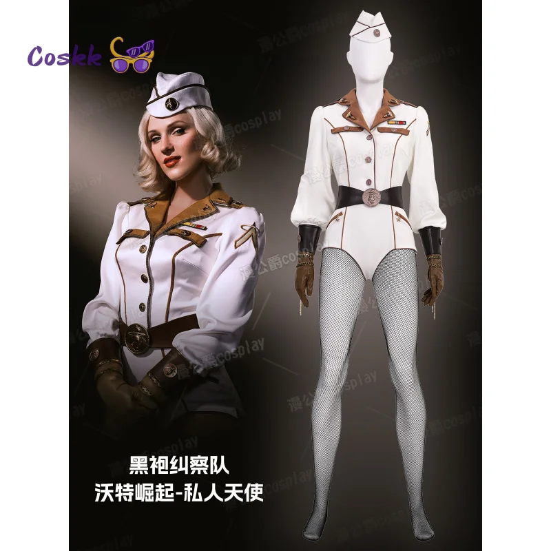 Vought Rising-Disfraz de Ángel privado para mujer, traje Sexy encantador, sombrero, uniforme, traje de juego de rol para fiesta de Halloween