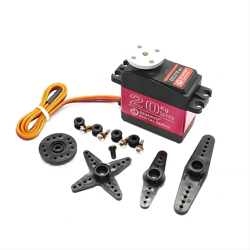 180/270/360 Controleerbare Graad Dsservo Waterdichte Servo Ds3218 Pro 20Kg Metalen Versnelling Servo Voor 1/8 1/10 Rc Robot Auto Robotarm