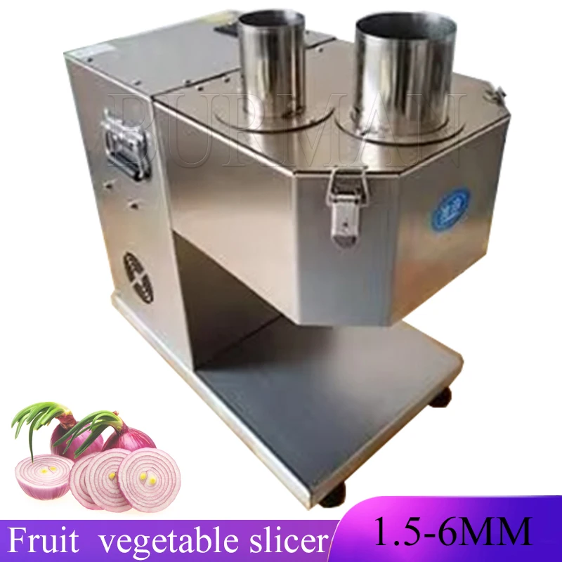 Stainless Steel  Fruit  Vegetable Slicer Processing Capacity 150-600 Kilograms