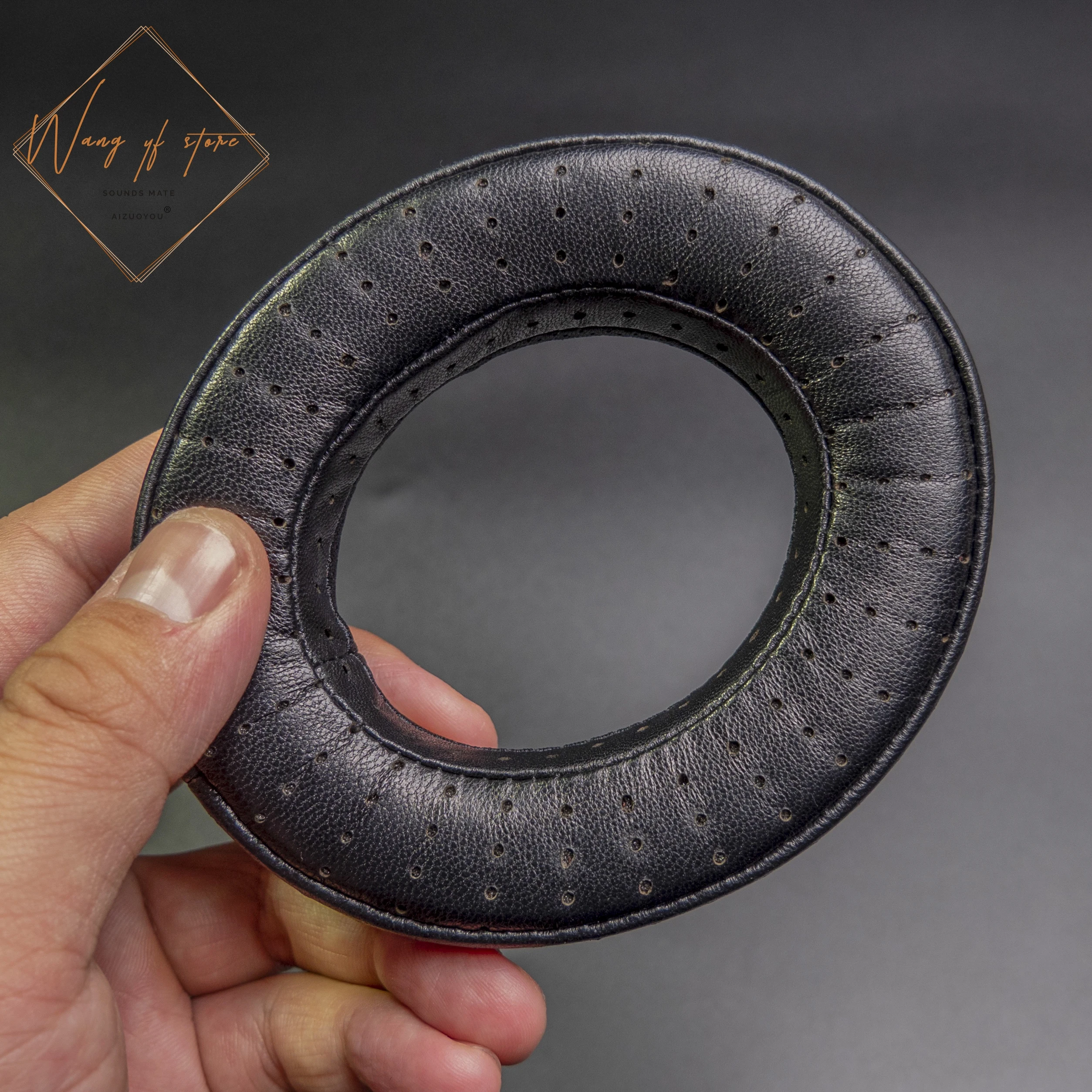 Coussinets d'oreille en peau de mouton fenestrée, coussin en mousse pour casque Focal Clear Elear Elegia Elex Stellia Utopia, coussin en cuir véritable Lambski