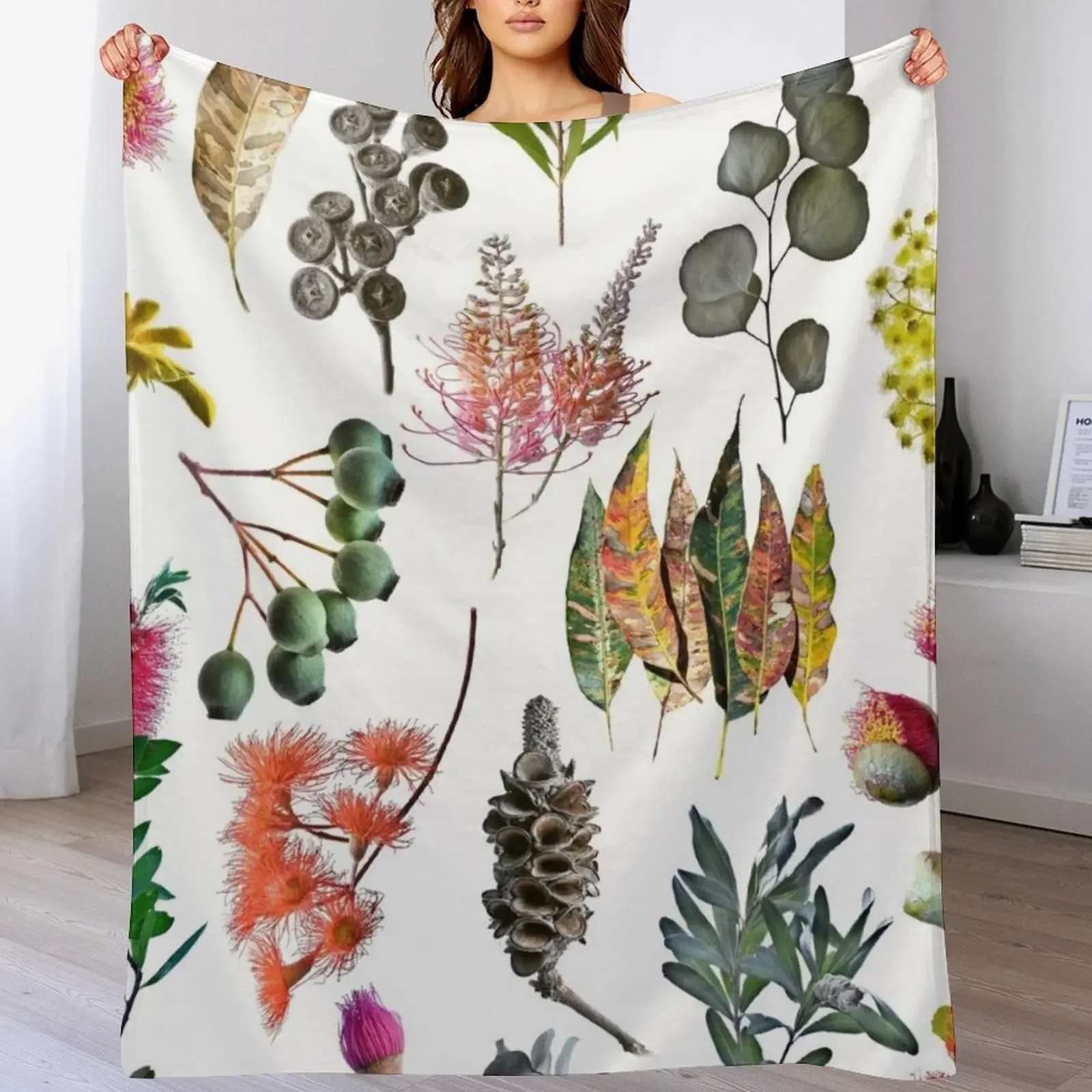 

Australian Nature Collage 2 Throw Blanket Outdoor Soft Blanket for Picnic Beach Camping