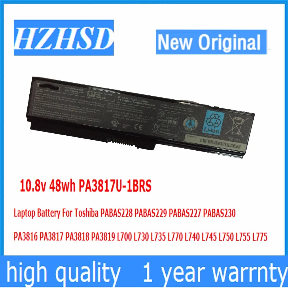 10.8v 48wh PA3817U-1BRS New Origin Laptop BatteryForToshiba PABAS228 PABAS229 PABAS227 PABAS230 PA3816 PA3818 PA3819 L700 L730