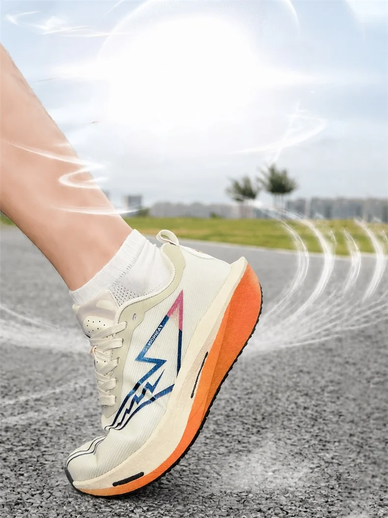 Marathon-Laufschuhe für Herren, Carbon-Platte, Spezial-Sportschuhe, atmungsaktiv, leicht, bequeme Damen-Sportschuhe, Chunta-Sneaker. – Detail 13