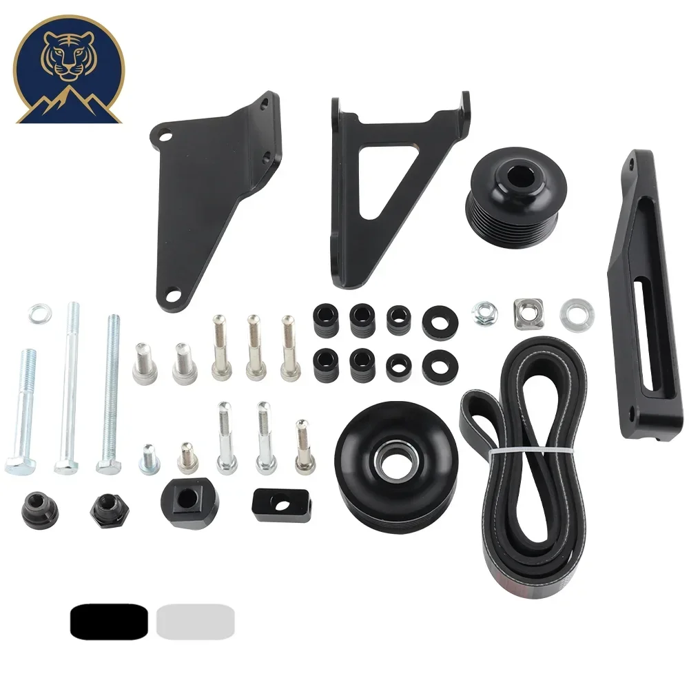 

Lightweight A/C & P/S Eliminator Delete Pulley Kit for Honda Acura K-Series (K20/K24) Engines