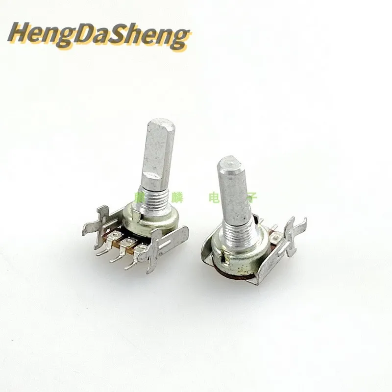 2Pcs/Lot R1250N 12 Type 3-pin Single Link B20K Speaker Amplifier Volume Potentiometer Handle Length 20MM With Bracket