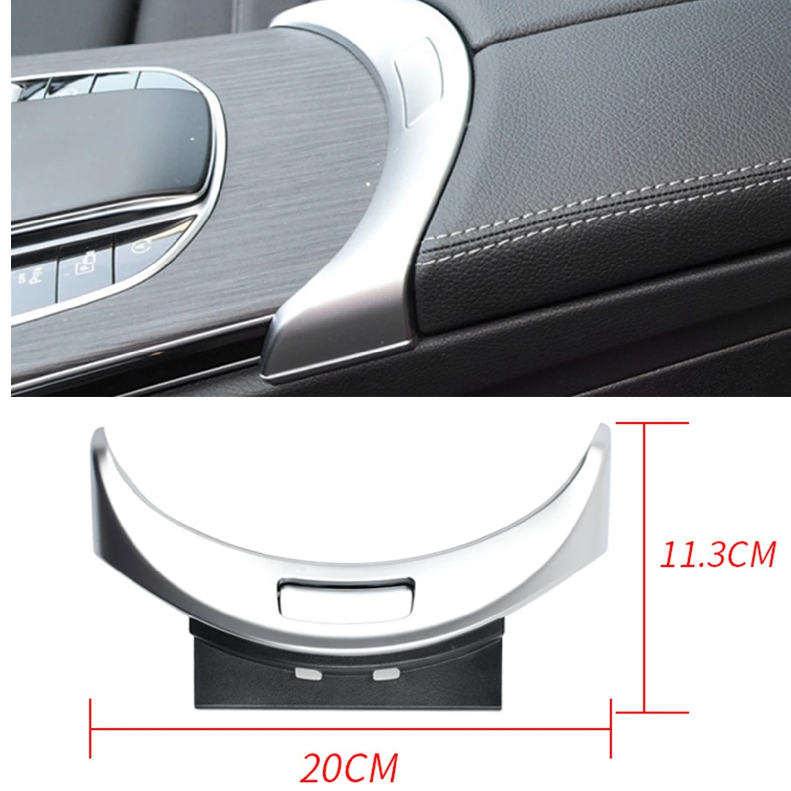 

For Mercedes Benz C GLC Class W205 C180 C200 C300 W253 GLC200 GLC300 GLC43 Armrest Panel Box Release Storage Switch Button Cover