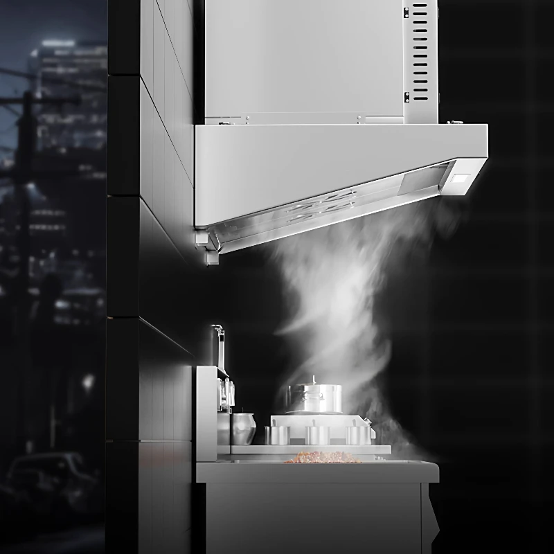 Commercial Range Hood Commercial High Power Powerful Suction Kitchen Restaurant Catering Pump Purification All-in-one Machine