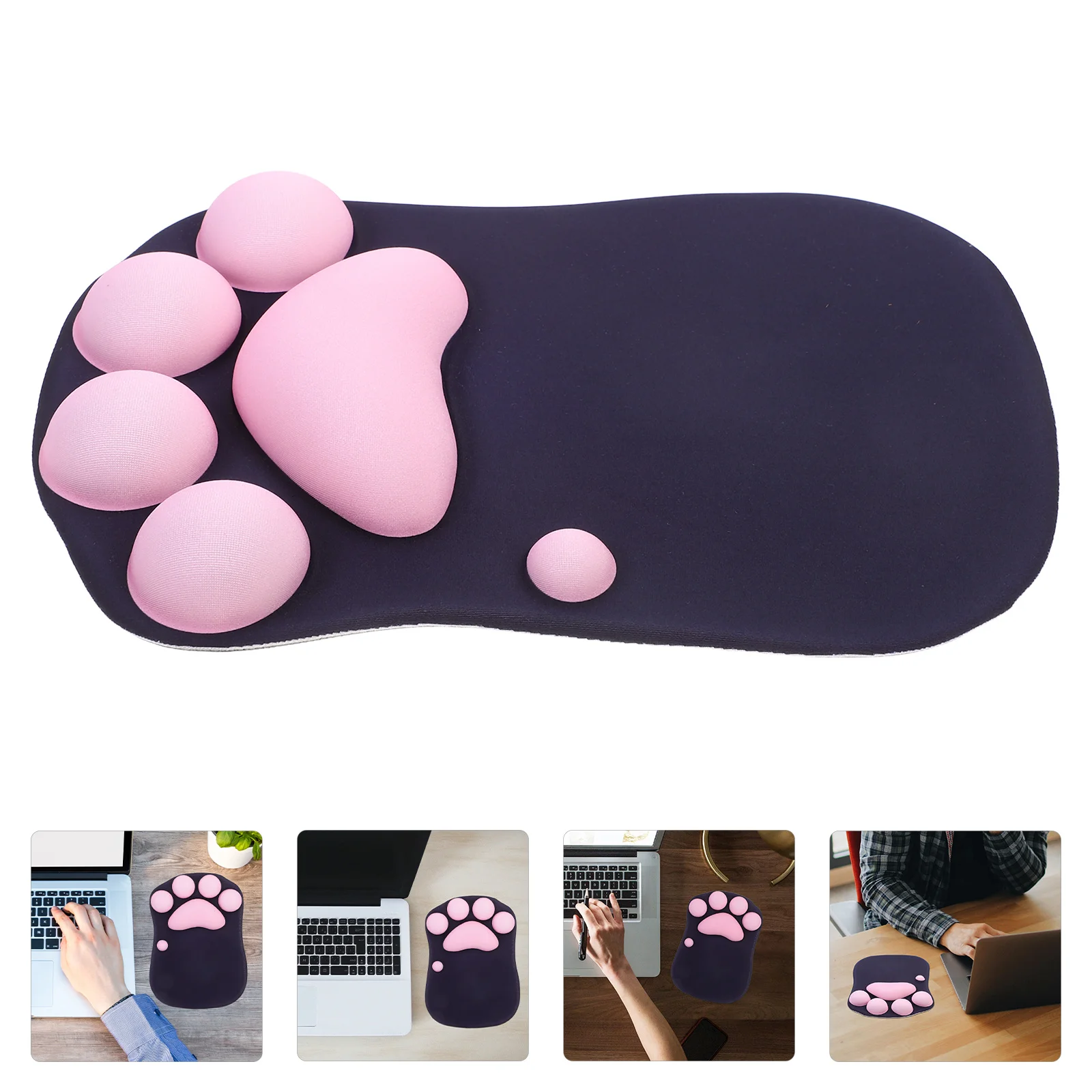 

Cat Paw Mouse Pad 7.8X7.8 Inches Adorable Kawaii Wrist Support Non-Slip For Office Home Gaming Laptop Computer Desk