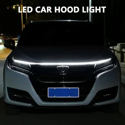 Drl led Hood decorativo turn LED light strip flessibile silicone light strip Car Cover Atmosphere light strip Daytime running lamp