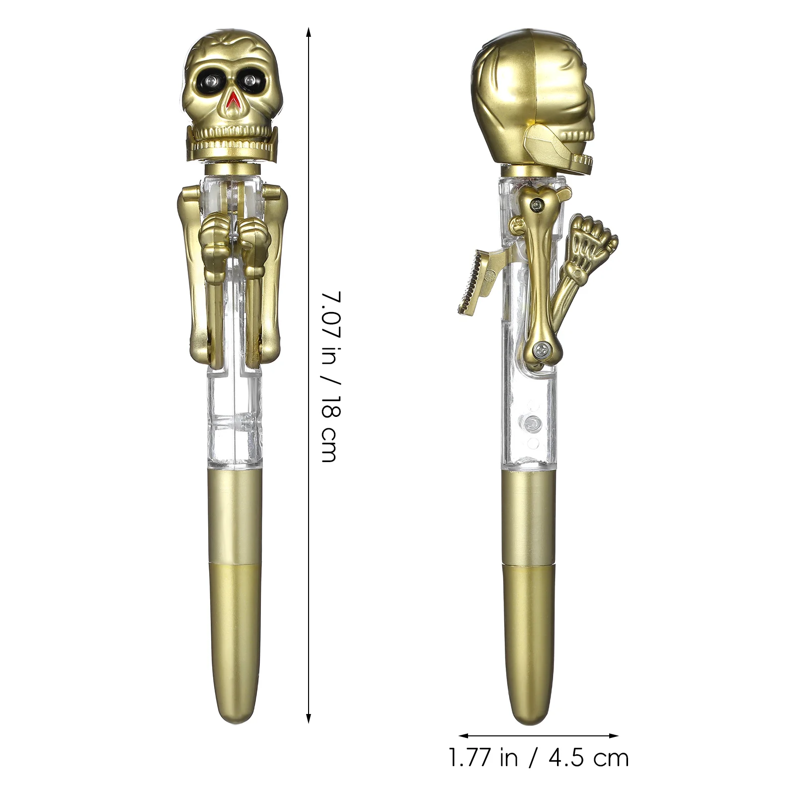 3 قطع من أقلام حبر جاف على شكل جمجمة اليقطين للهالوين، أقلام كتابة متوهجة لمستلزمات الحفلات المدرسية، قلم كتابة #6