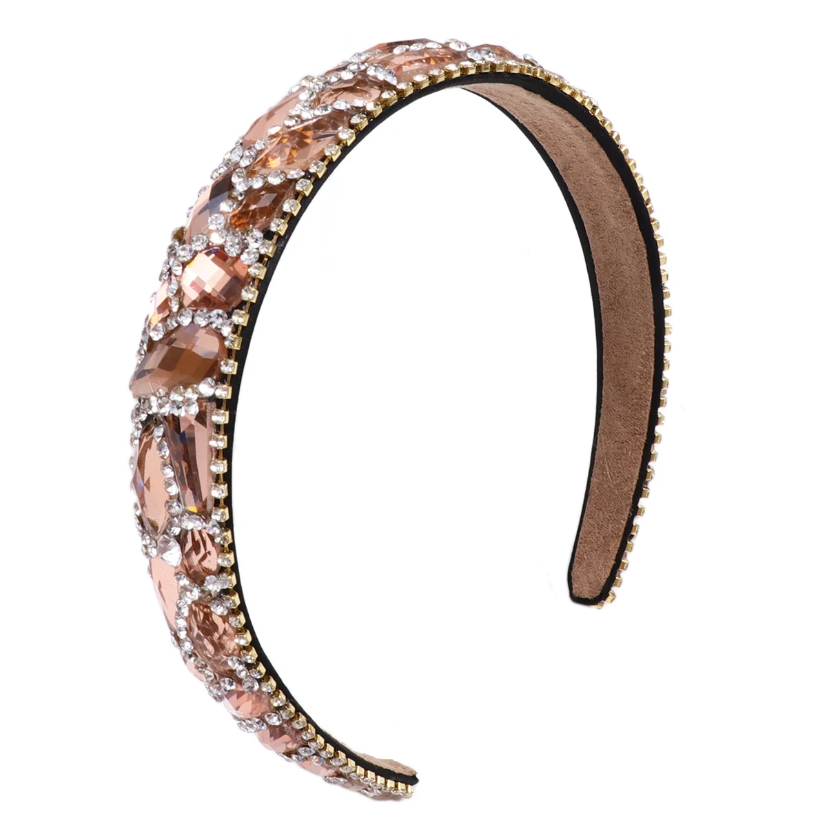 

Rhinestone Headband Creative Hair Accessories Decorative Women Headwear Lightweight Simple Style Photo Props