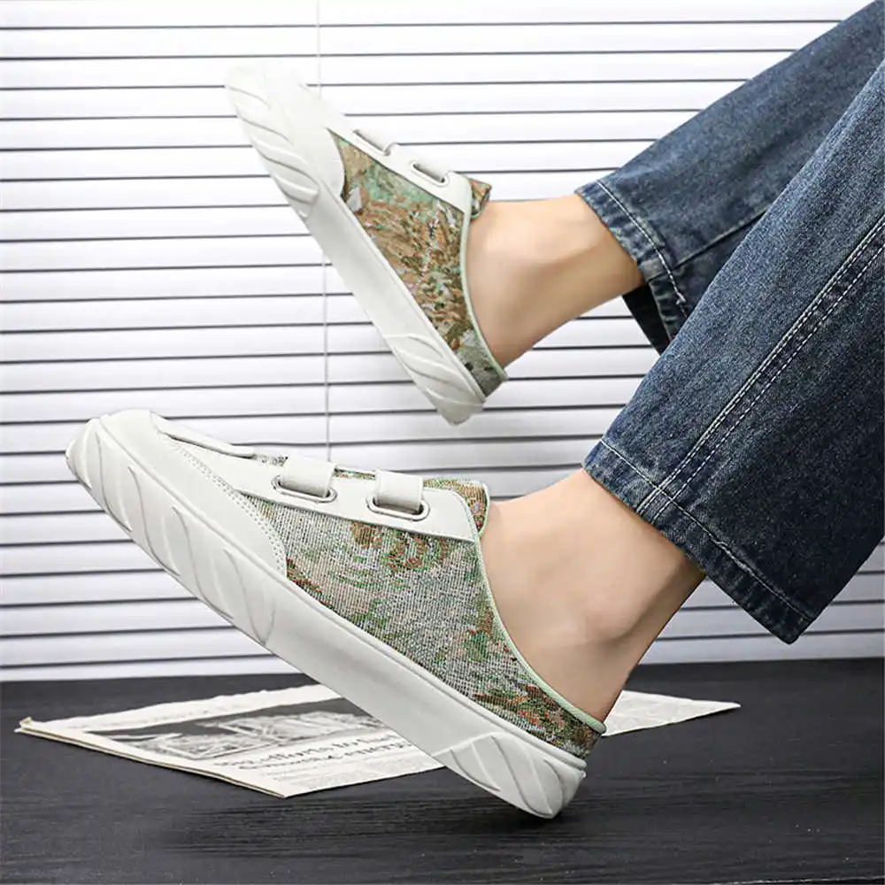 

Белые мужские сандалии без спинки, модели тапочек, обувь, сандалии на низком каблуке, кроссовки, спортивные кроссовки Krasovka, спортивные новые быстрые оригинальные