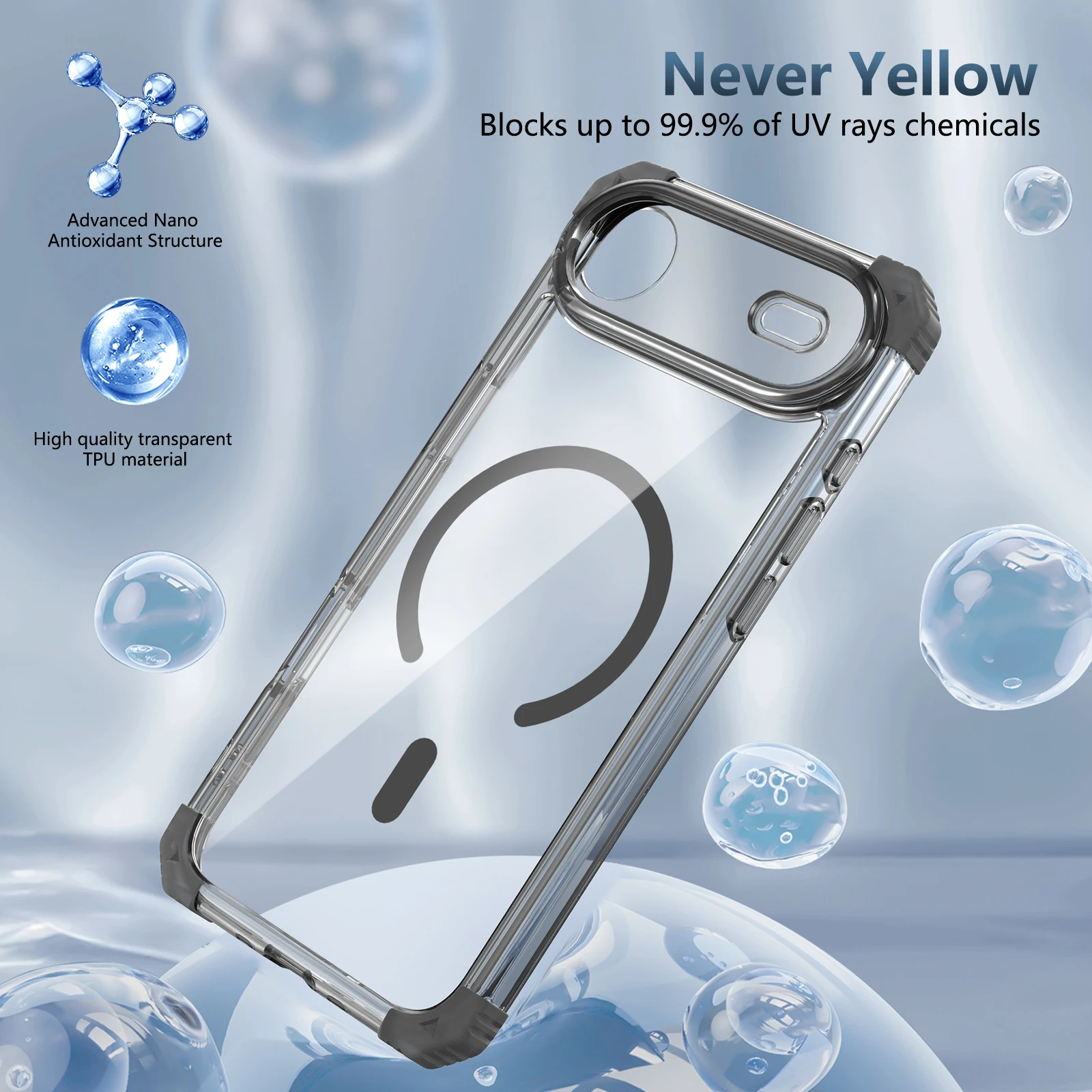 Airbag-Schutz, klar, transparent, stoßfest, stark, für iPhone 17 Air 16 15 Pro Max 12 13 14 Plus, iPhone 17 iPhone 14