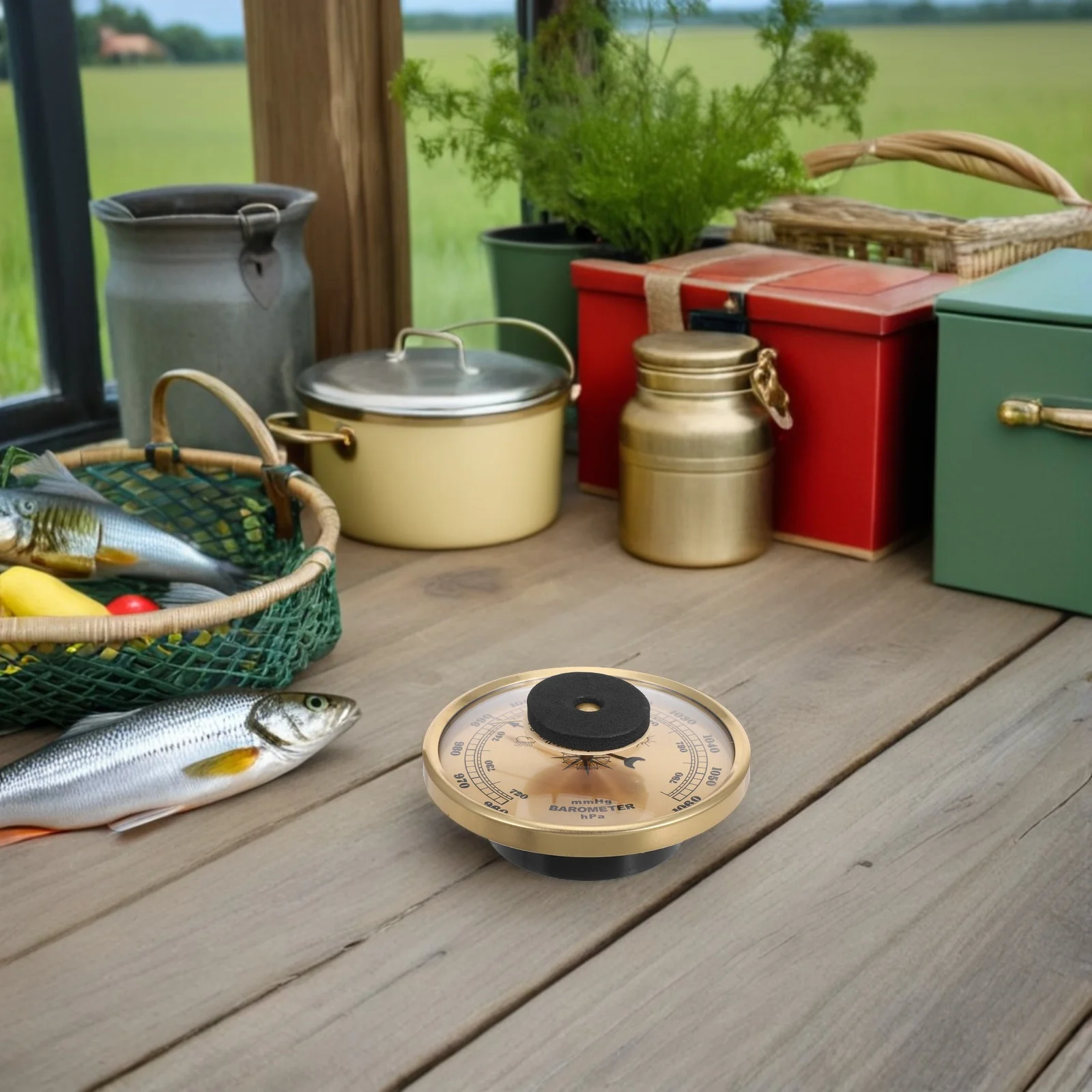 

3-in-1 Dial Thermometer Barometer Hygrometer Multi-Function Weather Monitor for Home Office Indoor Outdoor Climate Measurement